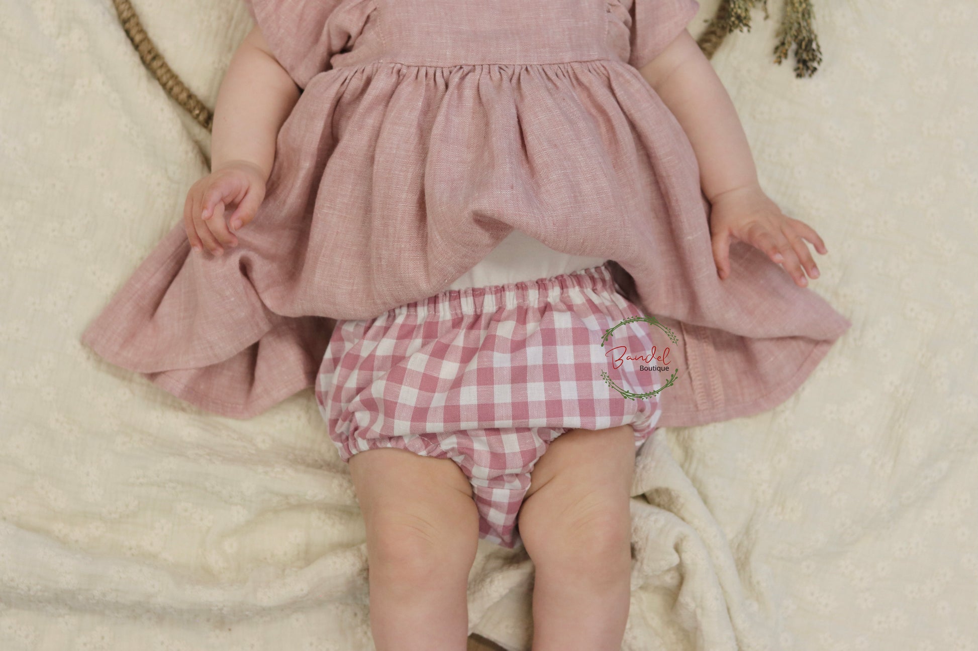 Pink check  newborn diaper cover, Gingham toddler bloomers, Cotton baby diaper cover