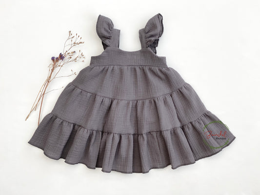 Grey Double Gauze Dress