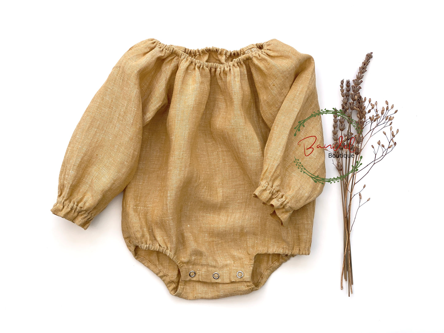 Linen Newborn Bodysuits
