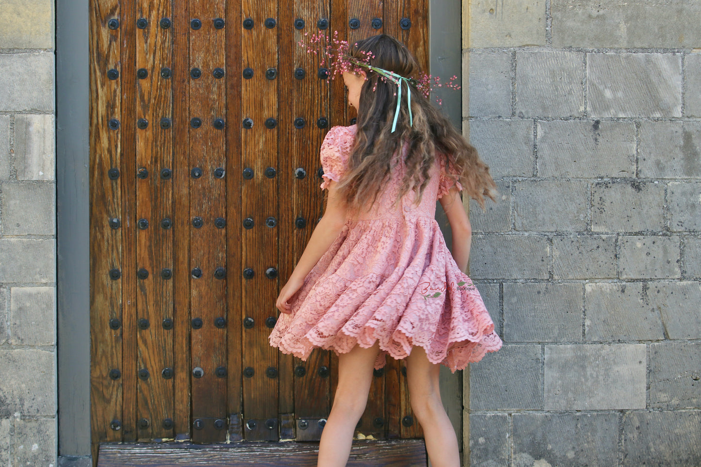 Noya Lace Flower Girl Dress