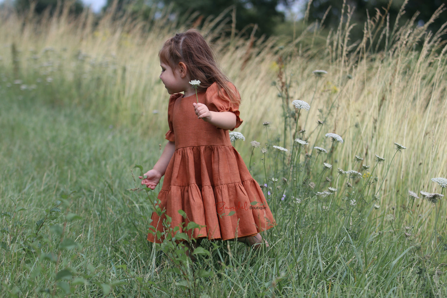 Linen Rust Dress