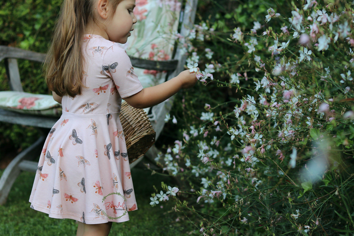 Butterfly Powder Twirly Dress