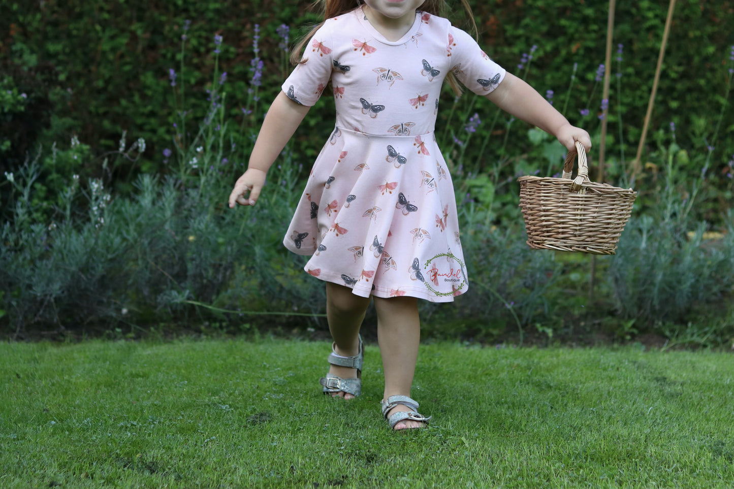 Butterfly Powder Twirly Dress