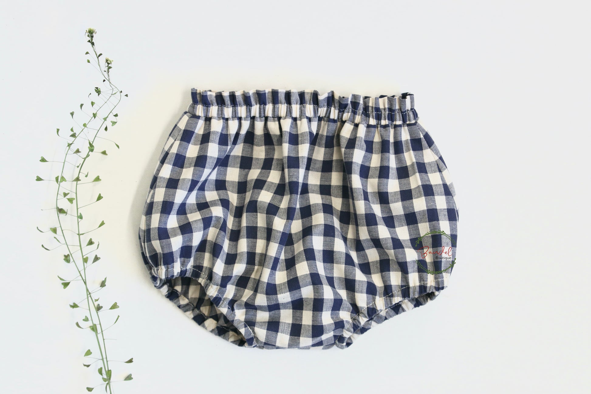 Cheerful Navy Blue Gingham Knickers 