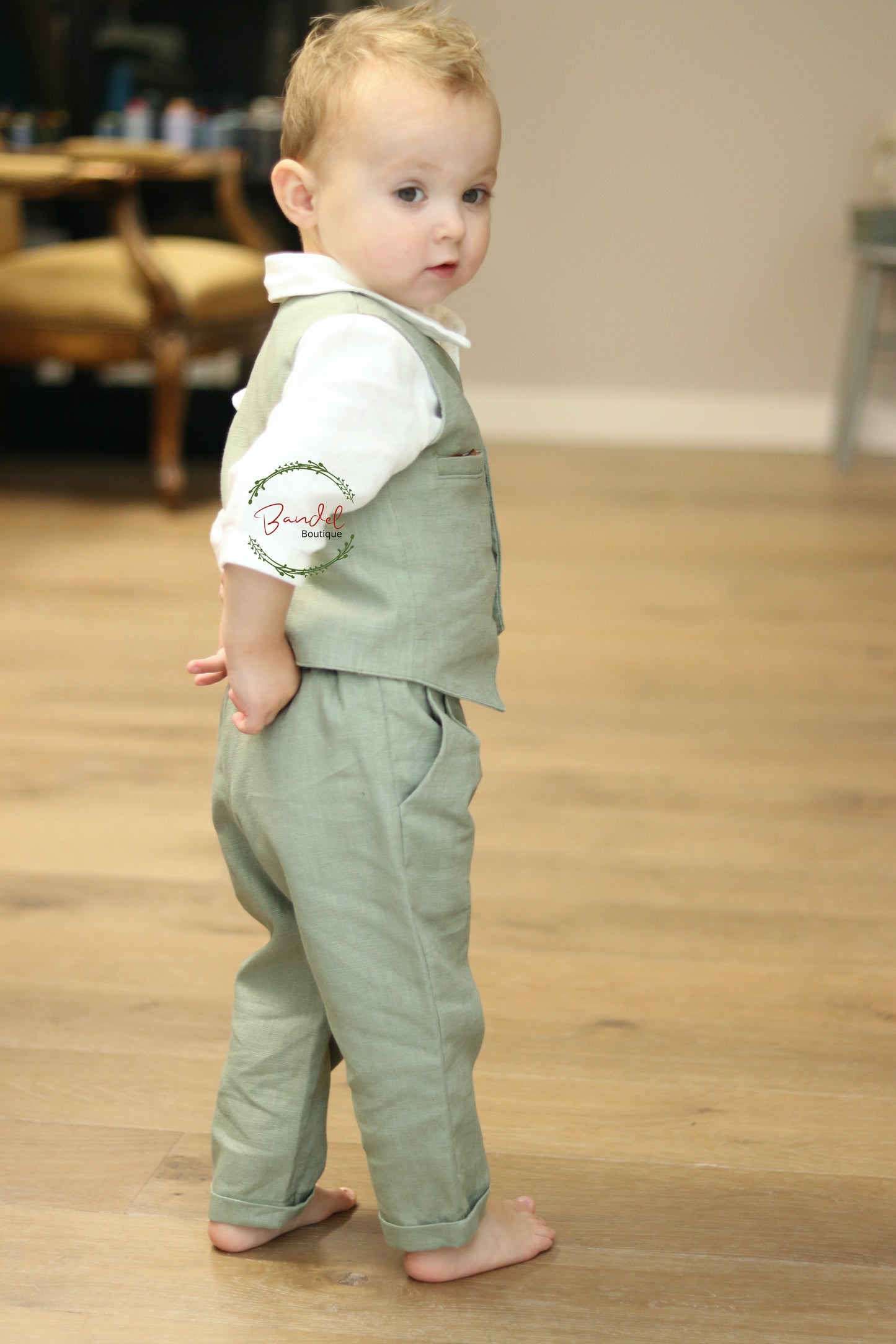 3 Pcs Long Pants Pageboy Outfit