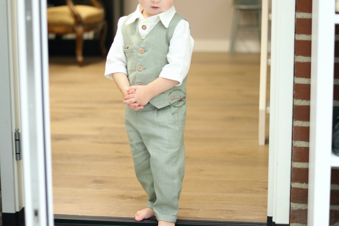 3 Pcs Long Pants Pageboy Outfit