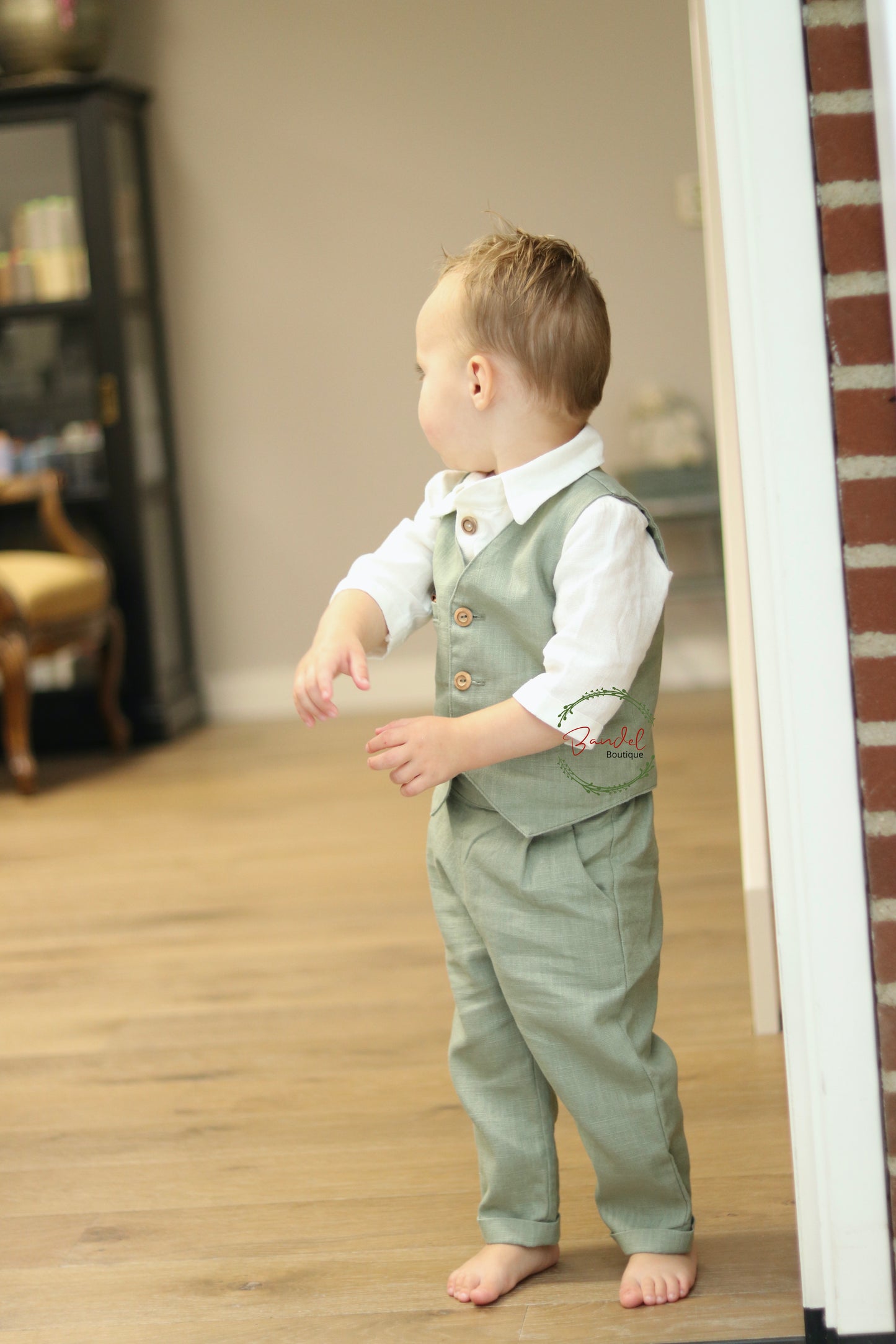 3 Pcs Long Pants Pageboy Outfit