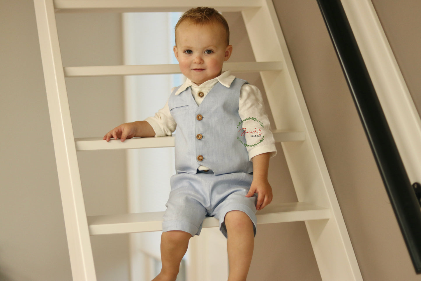 Baby- Blue Short Pageboy Outfit