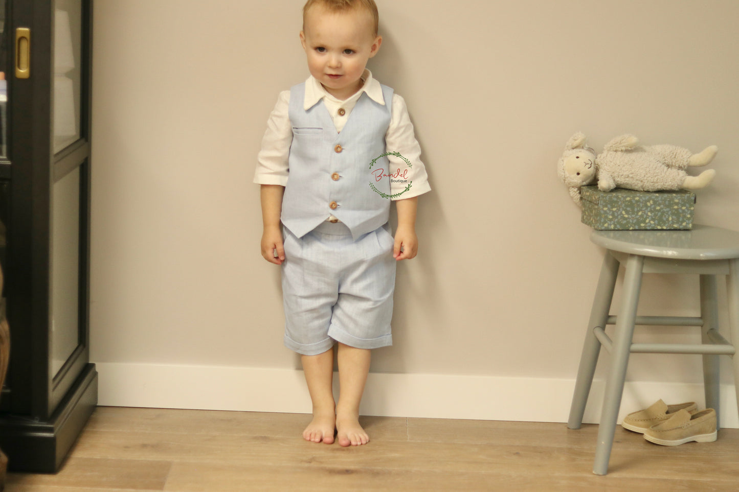 Baby- Blue Short Pageboy Outfit